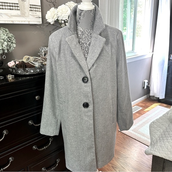 Liz Claiborne 3/4 Length Wool Pea Coat Size XL - Picture 2 of 13
